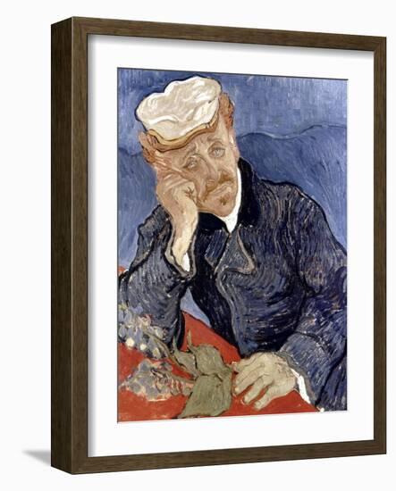 Van Gogh: Dr Gachet-Vincent van Gogh-Framed Giclee Print