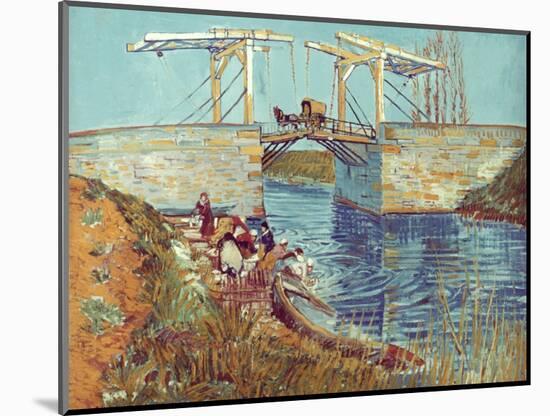 Van Gogh: Drawbridge, 1888-Vincent van Gogh-Mounted Giclee Print