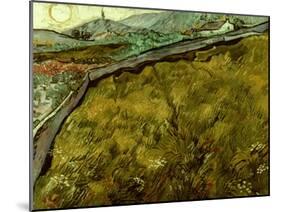 Van Gogh: Field, 1890-Vincent van Gogh-Mounted Giclee Print