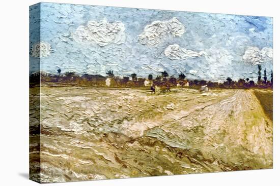 Van Gogh: Fields, 1888-Vincent van Gogh-Stretched Canvas