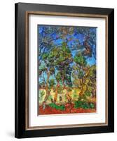 Van Gogh: Hospital, 1889-Vincent van Gogh-Framed Giclee Print