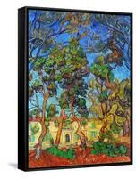 Van Gogh: Hospital, 1889-Vincent van Gogh-Framed Stretched Canvas