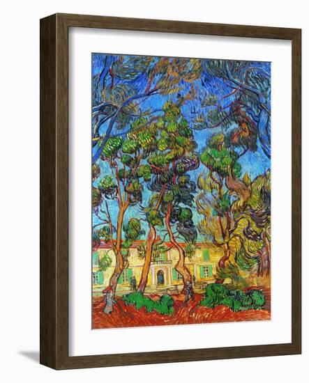 Van Gogh: Hospital, 1889-Vincent van Gogh-Framed Giclee Print