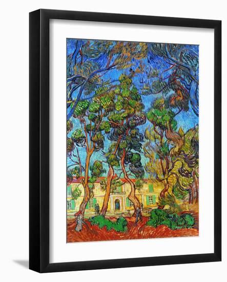 Van Gogh: Hospital, 1889-Vincent van Gogh-Framed Giclee Print