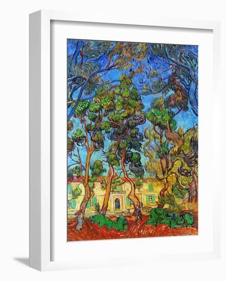 Van Gogh: Hospital, 1889-Vincent van Gogh-Framed Giclee Print