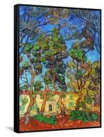 Van Gogh: Hospital, 1889-Vincent van Gogh-Framed Stretched Canvas