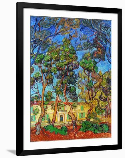 Van Gogh: Hospital, 1889-Vincent van Gogh-Framed Giclee Print