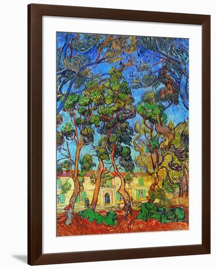 Van Gogh: Hospital, 1889-Vincent van Gogh-Framed Giclee Print