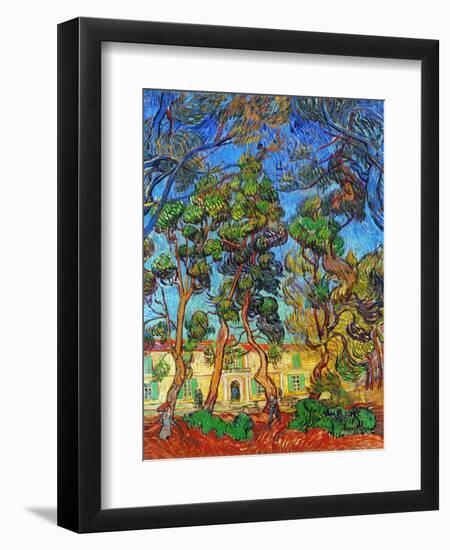 Van Gogh: Hospital, 1889-Vincent van Gogh-Framed Premium Giclee Print