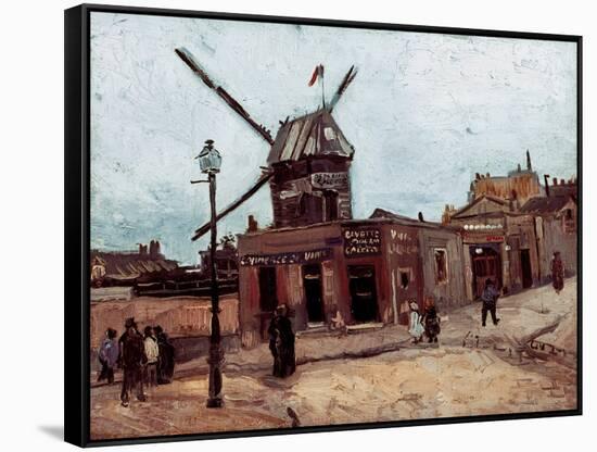 Van Gogh: La Moulin, 1886-Vincent van Gogh-Framed Stretched Canvas