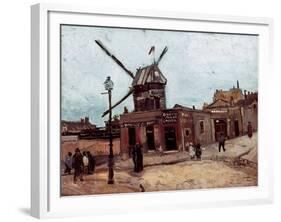 Van Gogh: La Moulin, 1886-Vincent van Gogh-Framed Giclee Print