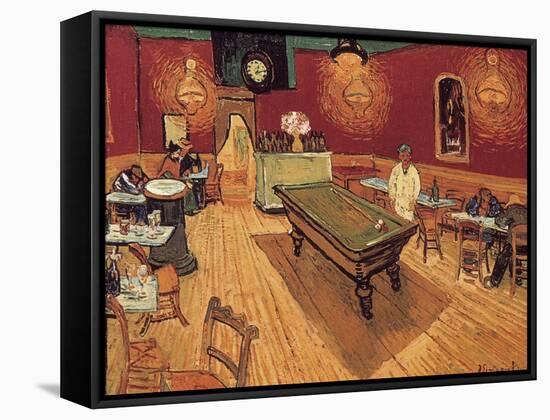 Van Gogh: Night Cafe, 1888-Vincent van Gogh-Framed Stretched Canvas