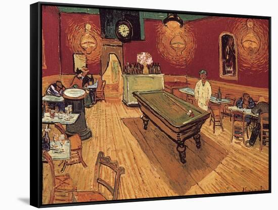 Van Gogh: Night Cafe, 1888-Vincent van Gogh-Framed Stretched Canvas