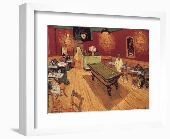 Van Gogh: Night Cafe, 1888-Vincent van Gogh-Framed Premium Giclee Print