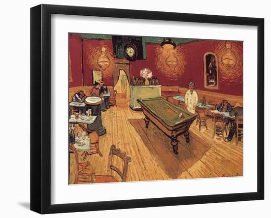 Van Gogh: Night Cafe, 1888-Vincent van Gogh-Framed Giclee Print