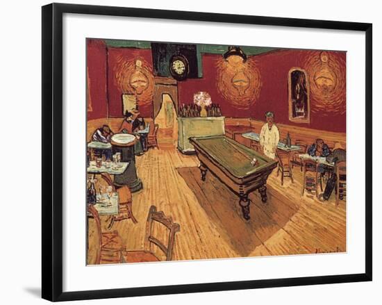 Van Gogh: Night Cafe, 1888-Vincent van Gogh-Framed Giclee Print