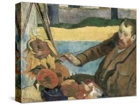 Van Gogh Painting Sunflowers-Paul Gauguin-Stretched Canvas