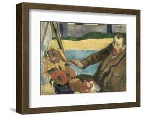 Van Gogh Painting Sunflowers-Paul Gauguin-Framed Art Print