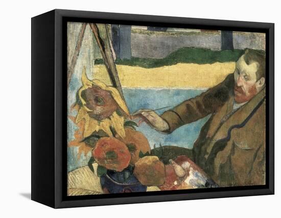 Van Gogh Painting Sunflowers-Paul Gauguin-Framed Stretched Canvas