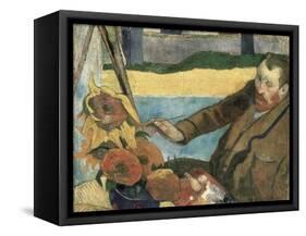 Van Gogh Painting Sunflowers-Paul Gauguin-Framed Stretched Canvas