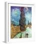 Van Gogh: Road, 1890-Vincent van Gogh-Framed Giclee Print