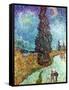 Van Gogh: Road, 1890-Vincent van Gogh-Framed Stretched Canvas