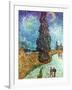 Van Gogh: Road, 1890-Vincent van Gogh-Framed Giclee Print