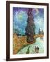 Van Gogh: Road, 1890-Vincent van Gogh-Framed Giclee Print