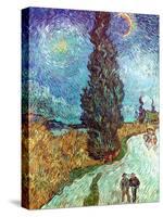 Van Gogh: Road, 1890-Vincent van Gogh-Stretched Canvas