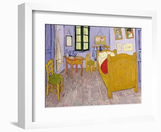 Van Gogh's Bedroom at Arles, 1889-Vincent van Gogh-Framed Premium Giclee Print