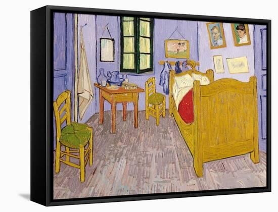 Van Gogh's Bedroom at Arles, 1889-Vincent van Gogh-Framed Stretched Canvas