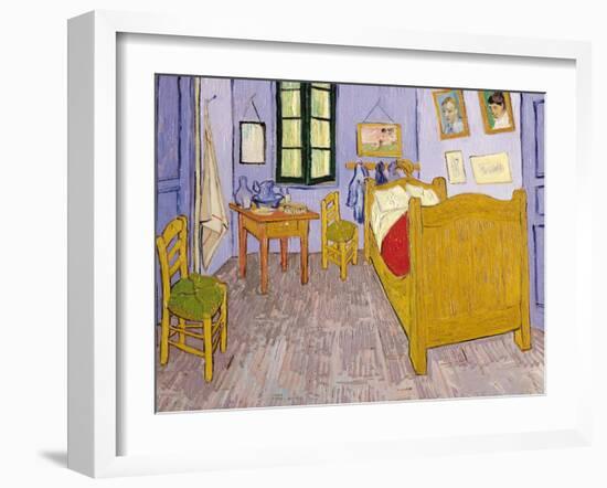 Van Gogh's Bedroom at Arles, 1889-Vincent van Gogh-Framed Giclee Print