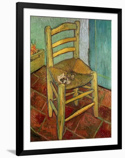 Van Gogh's Chair, c.1888-Vincent van Gogh-Framed Premium Giclee Print