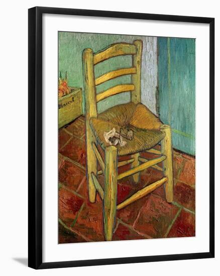 Van Gogh's Chair, c.1888-Vincent van Gogh-Framed Giclee Print