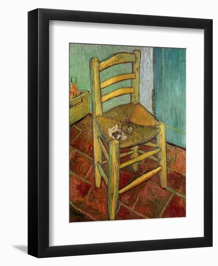 Van Gogh's Chair, c.1888-Vincent van Gogh-Framed Giclee Print