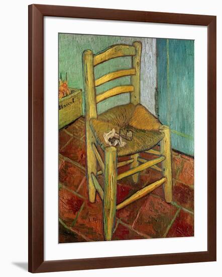 Van Gogh's Chair, c.1888-Vincent van Gogh-Framed Giclee Print