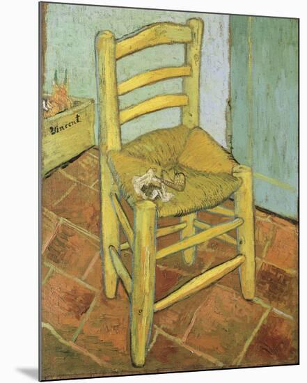 Van Gogh's Chair-Vincent van Gogh-Mounted Art Print