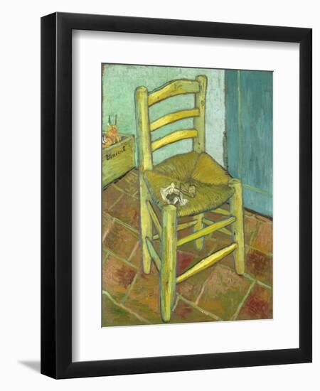 Van Gogh's Chair-Vincent van Gogh-Framed Premium Giclee Print