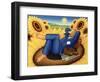 Van Gogh's Sunflowers, 1998-Frances Broomfield-Framed Giclee Print