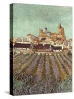 Van Gogh: Saintes-Maries.-Vincent van Gogh-Stretched Canvas