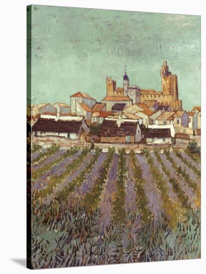 Van Gogh: Saintes-Maries.-Vincent van Gogh-Stretched Canvas
