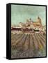 Van Gogh: Saintes-Maries.-Vincent van Gogh-Framed Stretched Canvas