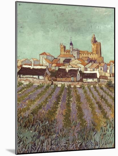 Van Gogh: Saintes-Maries.-Vincent van Gogh-Mounted Giclee Print