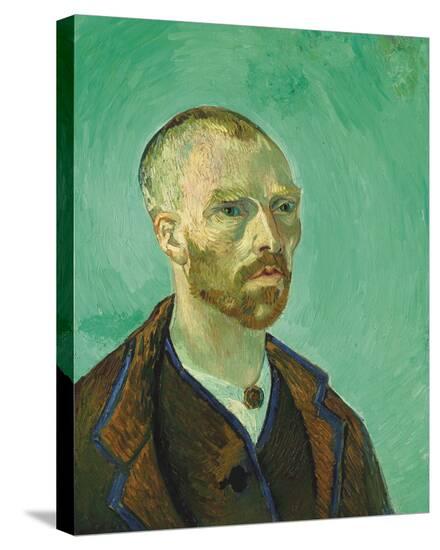Van Gogh Self Portrait Dedicated to Gauguin-Vincent Van Gogh-Stretched Canvas