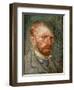 Van Gogh, self-portrait. Oil on canvas (1887) CA 212.-Vincent van Gogh-Framed Giclee Print