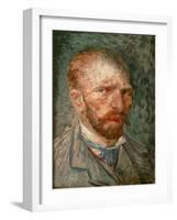 Van Gogh, self-portrait. Oil on canvas (1887) CA 212.-Vincent van Gogh-Framed Giclee Print