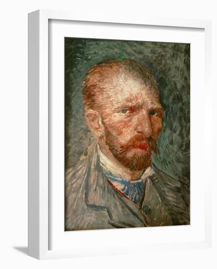 Van Gogh, self-portrait. Oil on canvas (1887) CA 212.-Vincent van Gogh-Framed Giclee Print