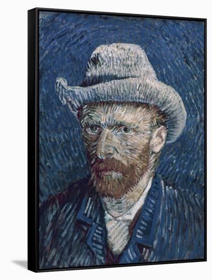 Van Gogh: Self-Portrait-Vincent van Gogh-Framed Stretched Canvas