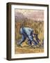 Van Gogh: The Reaper, 1889-Vincent van Gogh-Framed Giclee Print