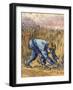 Van Gogh: The Reaper, 1889-Vincent van Gogh-Framed Giclee Print